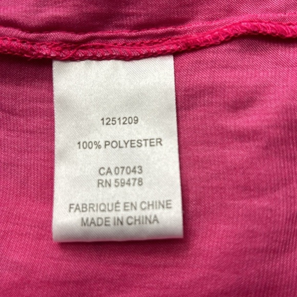 Rachel Roy Women’s Blouse Dolman Sleeve V-neck Hot Pink/Fuschia XL - Picture 9 of 9